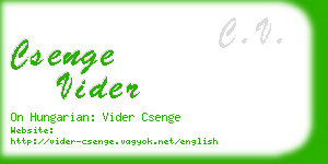csenge vider business card